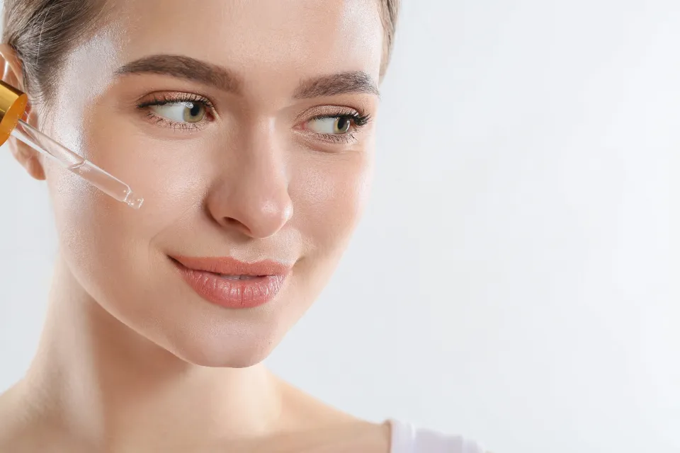 Soft natural light on smooth, even-toned skin